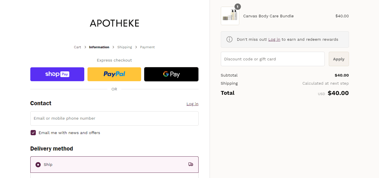 How to apply Apotheke coupon code